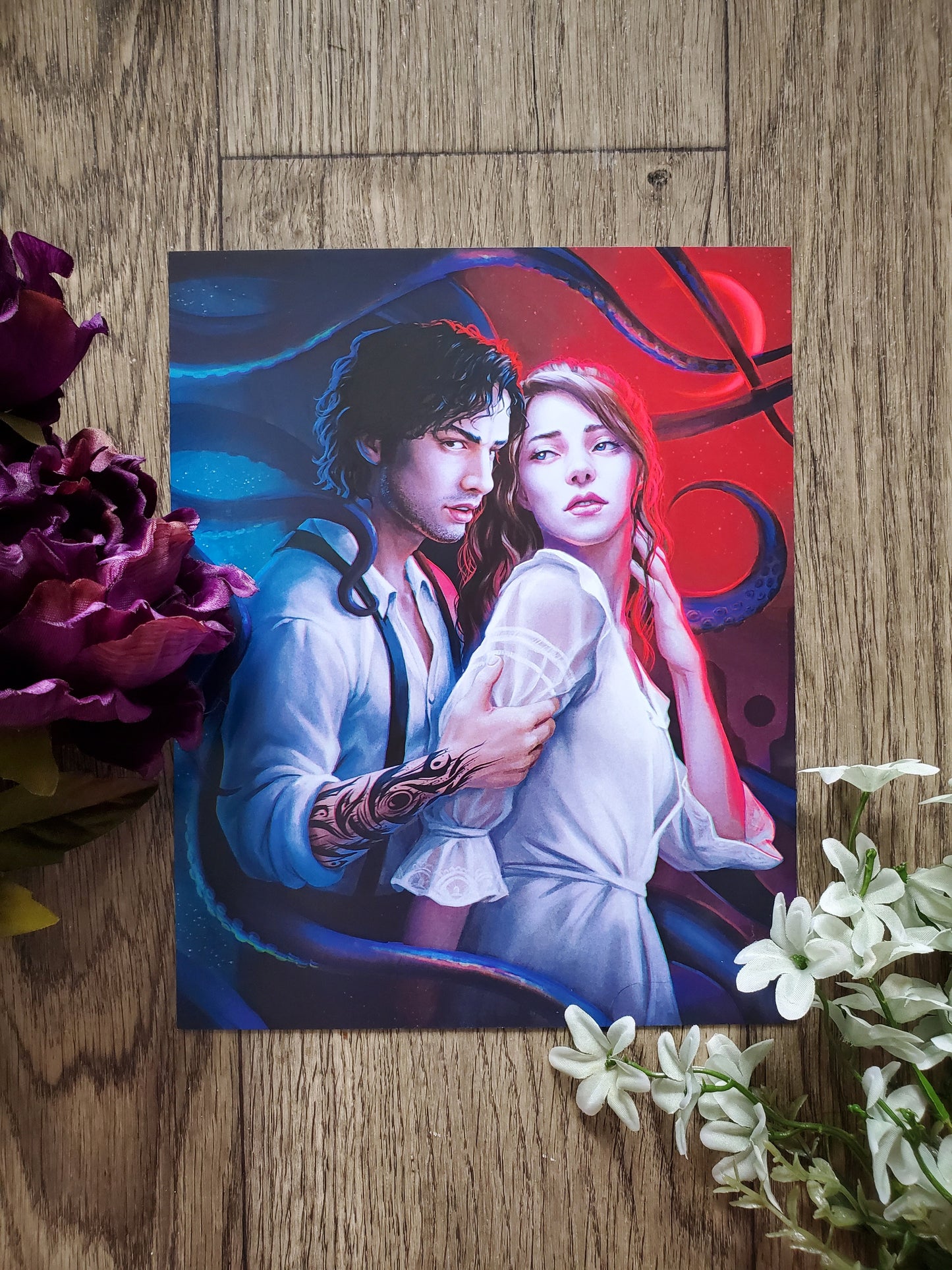 Shadows and Light (original characters) - 8x10 Print