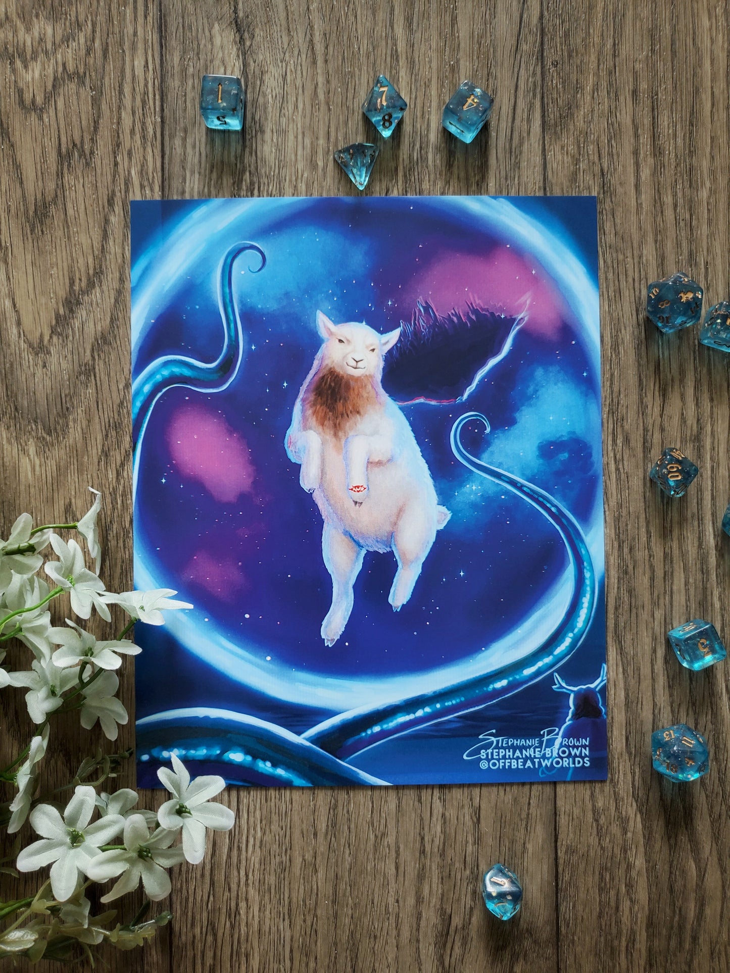 In space, no one can hear you Baaahhh - 8x10 Print