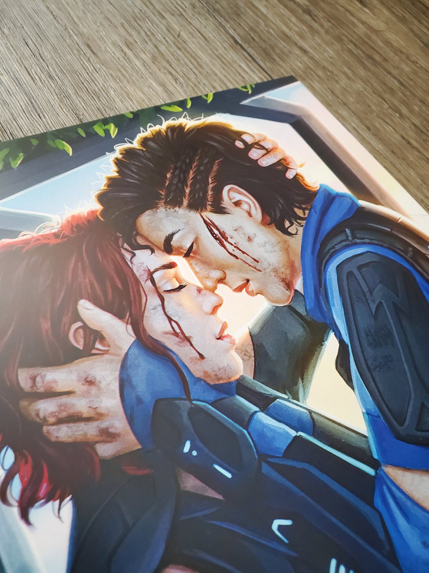 As the Dust Settles (original character smooch) - 8x10 Print