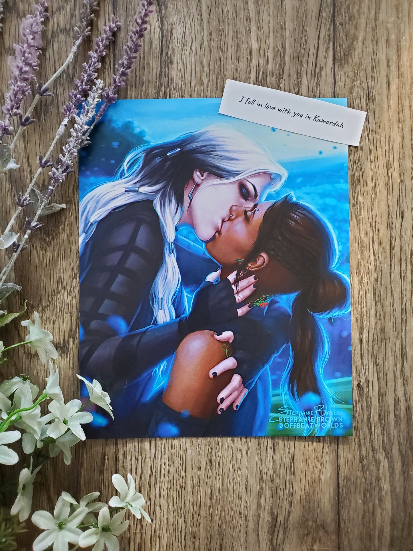 "I fell in love with you in Kamordah" - 8x10 Print
