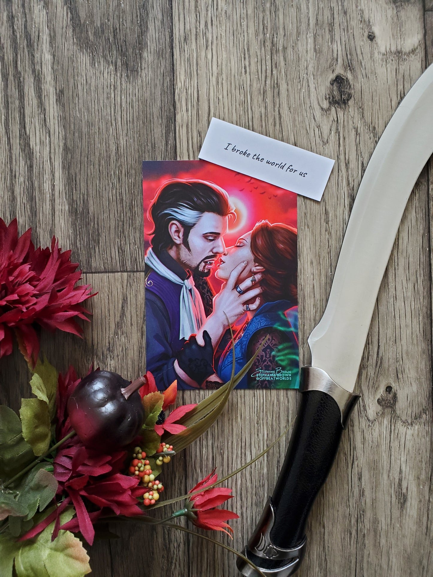"I broke the world for us" - Postcard