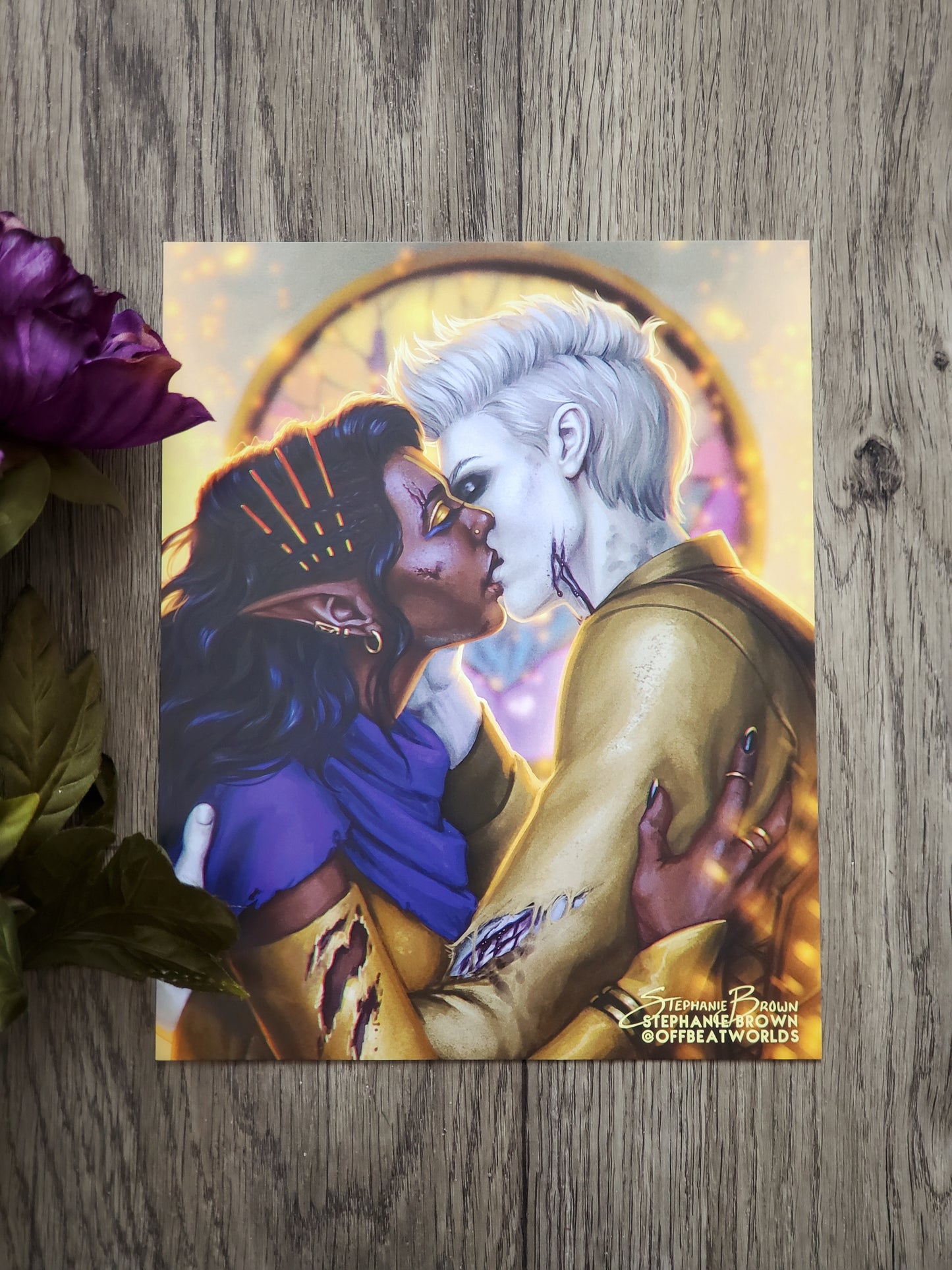 "The fire does not burn so brightly as your love" - 8x10 Print
