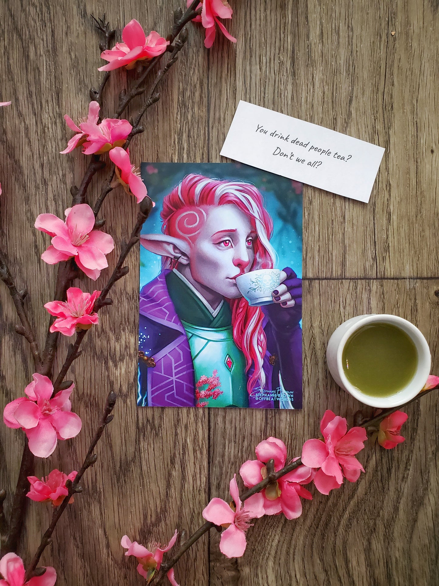 Critical First Sip: Dead People Tea - Postcard