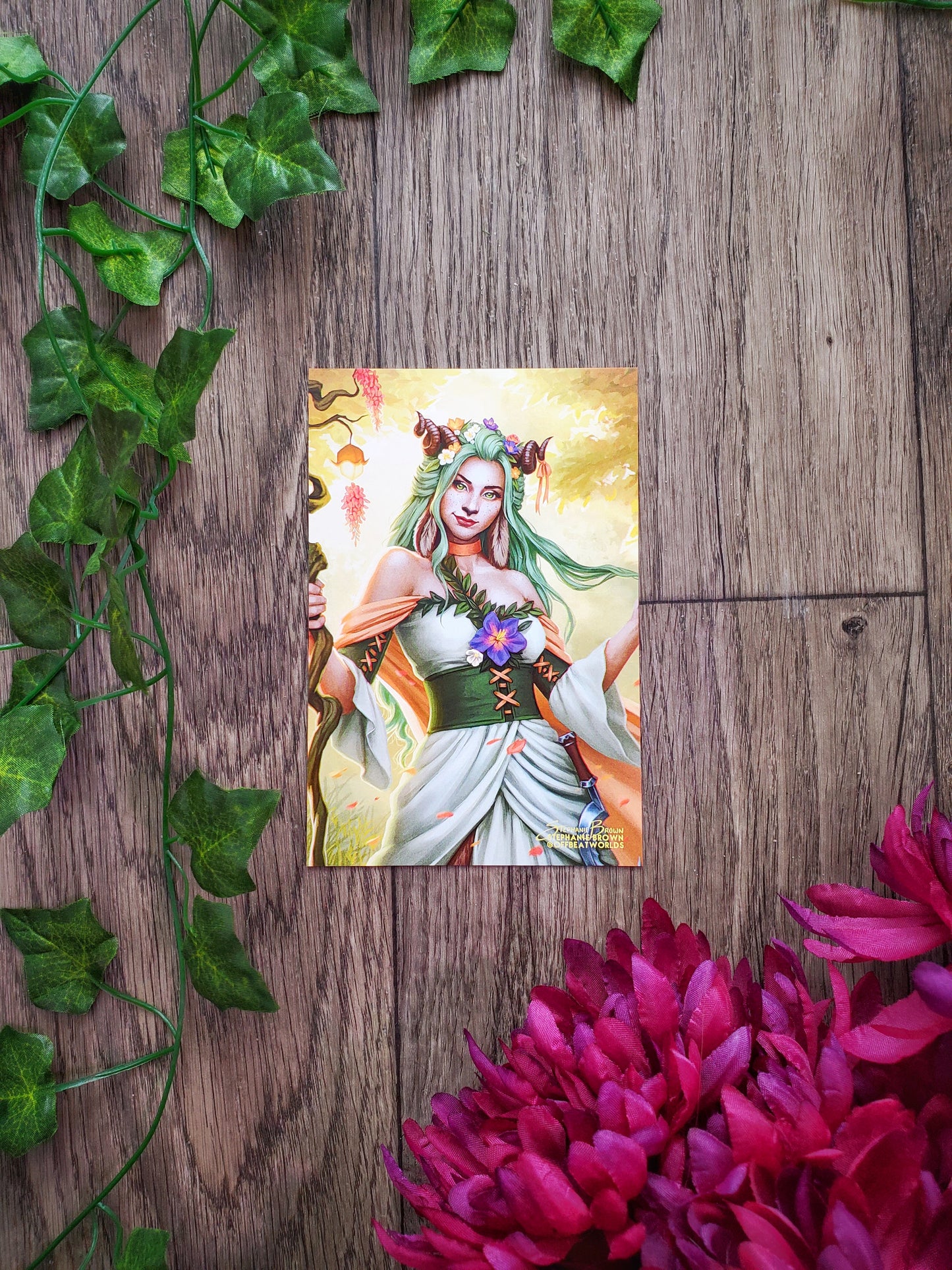 The Wildfire Druid - Postcard