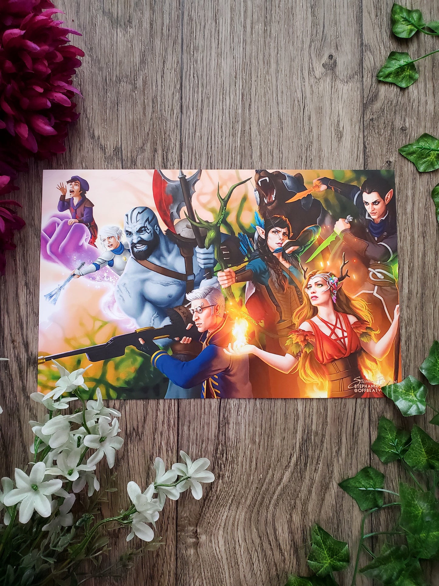 Vox Machina: Roll for Initiative - 12.5x8 Print