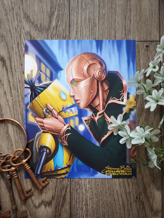 "If my rose-gold cheeks could blush" - 8x10 Print