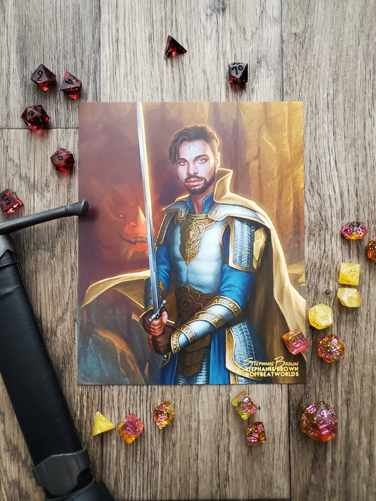 A Devoted Paladin - 8x10 Print