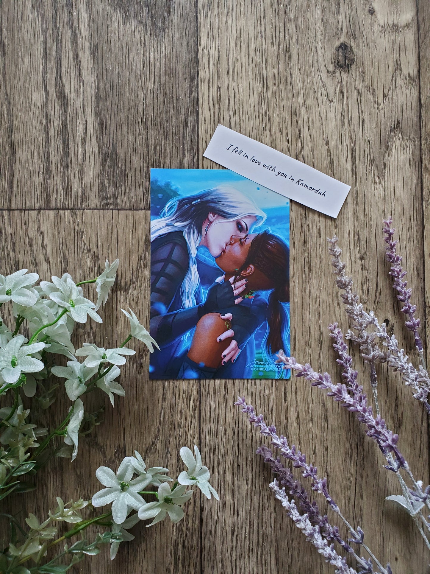 "I fell in love with you in Kamordah" - Postcard