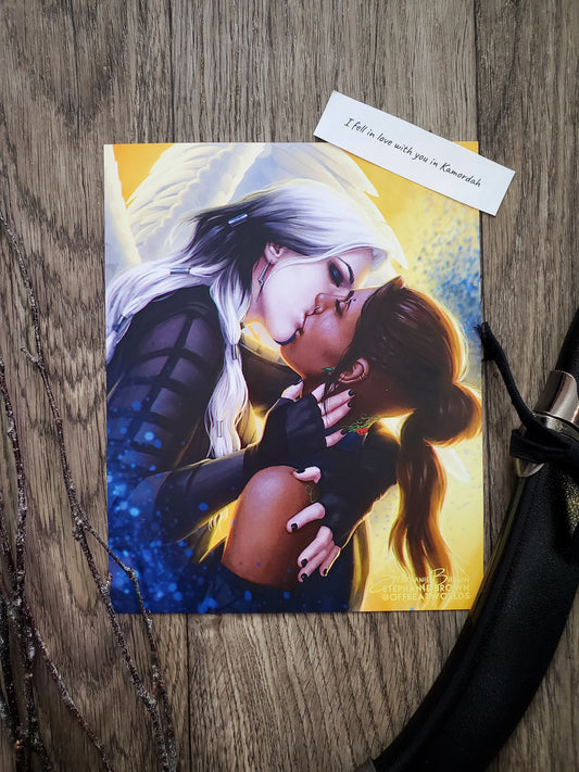 "I fell in love with you in Kamordah"- Amber Version - 8x10 Print