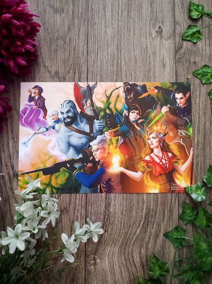 Vox Machina: Roll for Initiative - 12.5x8 Print