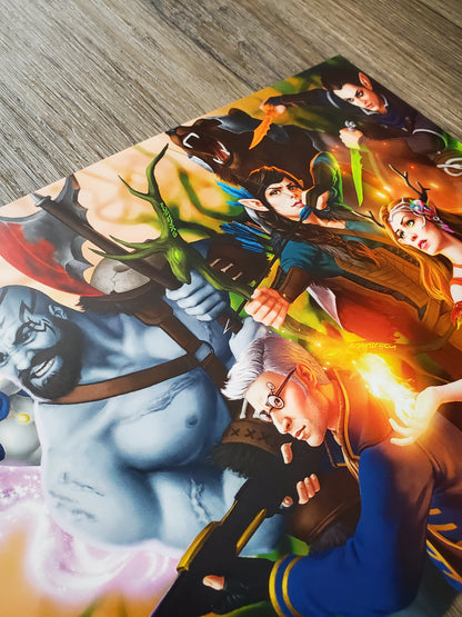 Vox Machina: Roll for Initiative - 12.5x8 Print